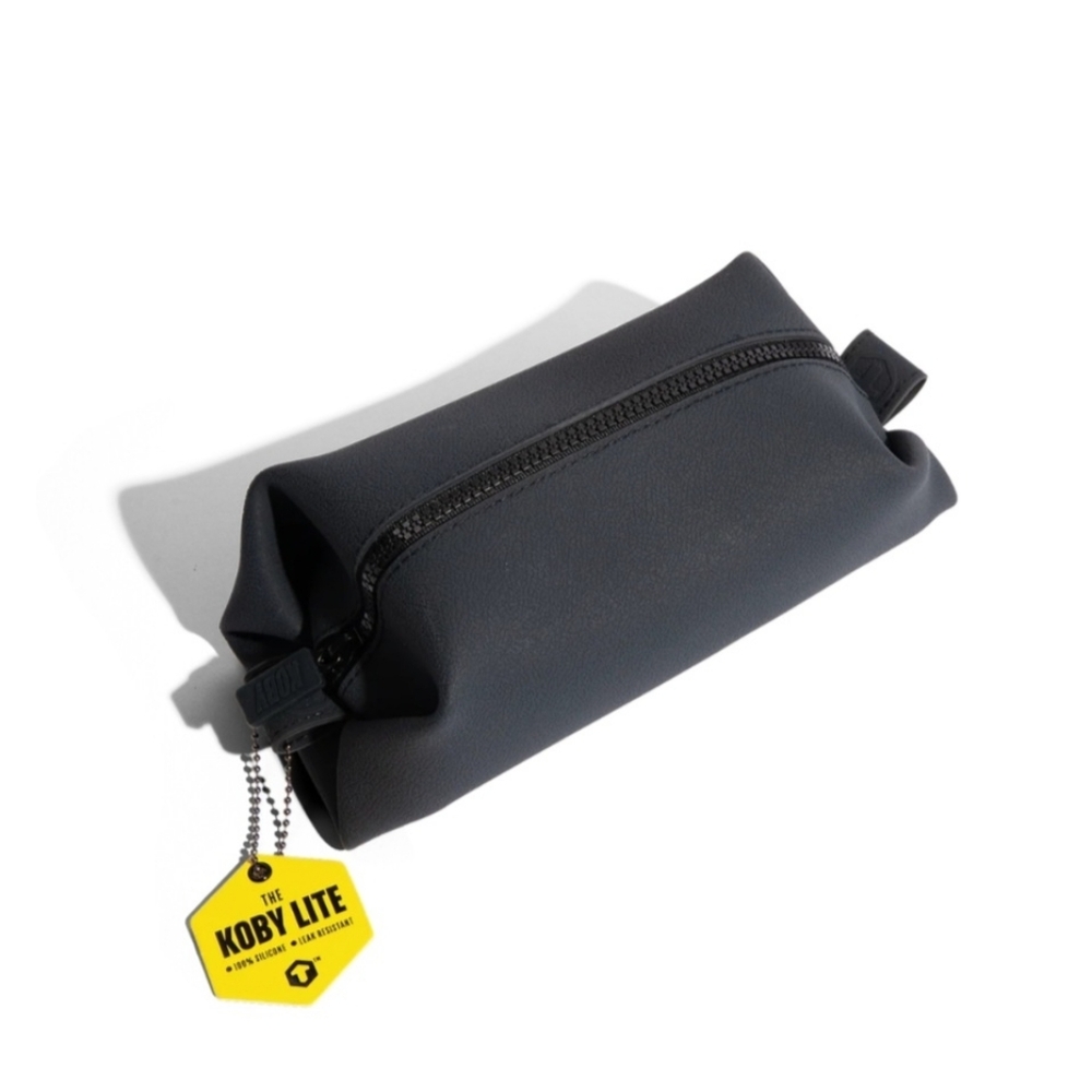 Tooletries Koby Silicone Toiletry Organizer Bathroom Travel Bag Black NWT